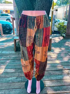 Boho hippie patchwork pants, cotton pants for hers