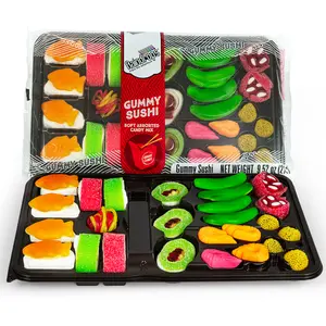 Raindrops - Gummy Candy Large Sushi Bento Box - Yummy Gummy Food Looks Just Like a Sushi - (9.5 oz)