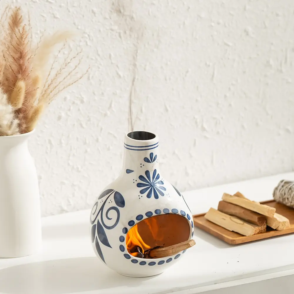 Handmade Ceramic Incense Burner, Modern Fireplace Holder, Simple High-End Conical Incense Burner, Ideal for Meditation, Unique Aromatherapy Decor, Incense Holders