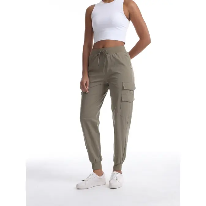 Y2K Women's Cargo Pants 906 Casual Lightweight Hiking Outdoor Pants Quick Dry Travel Sweatpants Joggers Elastic Waist With Multiple Pockets