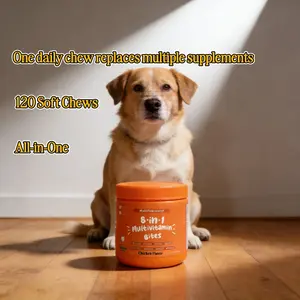 120per jar Allergy & lmmune Bites,Soft Chews Treats for Dogs' Gut & lmmune Health