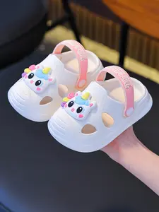 Summer Casual Cartoon Home Slippers, New Simple Fashion Design, Comfortable Breathable Hole Slipper for Kids, Casual Breathable Slides
