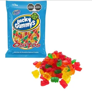Lucky Gummy's Ositos Gomitas de Grenetina Sabores Frutales 1kg Dulces de Frutas Coloridas