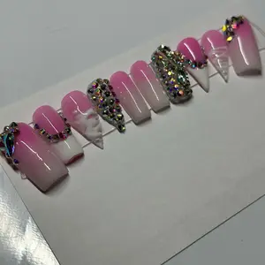 Long Pink Nails
