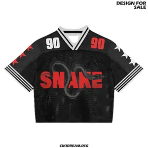 90 Serpent Star Jersey – Red & Black Street Mesh