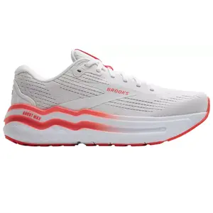 Brooks Women's Ghost Max 2 Running Shoes with Breathable Midsole and Red Stripe Detail