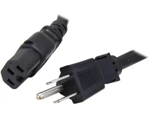 StarTech.com Model PXT515C158 8 ft. Black Heavy Duty 14 AWG Computer Power Cord - NEMA5-15P to C15 Male to Male
