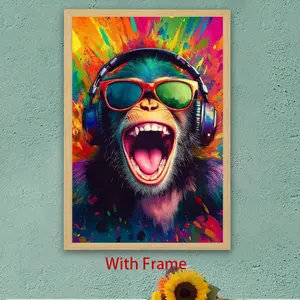 [JIT] 1pc, framed painting, framed hanging painting, framed art painting, framed decorative painting, framed display painting, holiday gift, birthday gift, family gift, framed art aesthetic painting