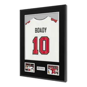 CCDCC Aluminum Jersey Display Case Lockable Large Shadow Box with UV Protection & Hanging Hardware Perfect Christmas Gift for Men & Sports Lovers Decor Decoration