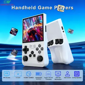 GAMINJA Upgraded ANS13 Open-source Handheld Game Console Linux System 4-inch IPS High-definition Screen Gaming Handheld Portable Retro and Handheld Device Comes with Over 15,000 Games and 20+ Emulators Wireless Portable Console