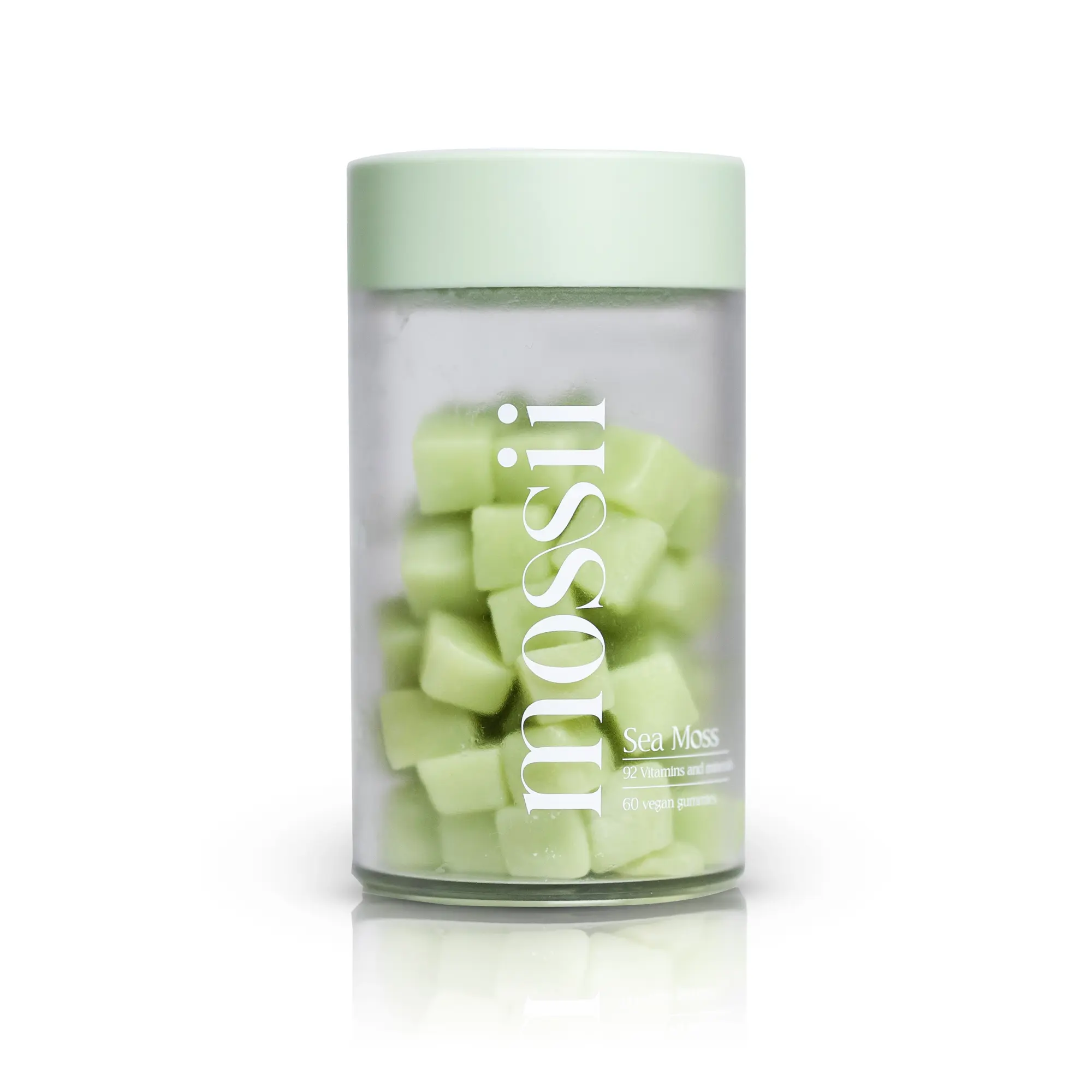 Mossii Organic Seamoss Gummies Dietary Supplement Green Apple Healthcare Edible Healthy Fitness Premium Vitamins Minerals Sustainably Sourced