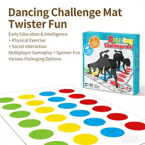 Educational Dancing Challenge Mat, Home Fitness Interactive Play Pad, Multi-Player Sensory Training, Family Balance Toy, Dance Mat, Social Interaction, Multiplayer Gameplay, Spinner Fun, Physical Exercise
