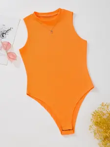 New Women's Casual Solid Color Round Neck Tight-Fitting Top, Spring Summer Fall Fashion, Comfortable and Stylish