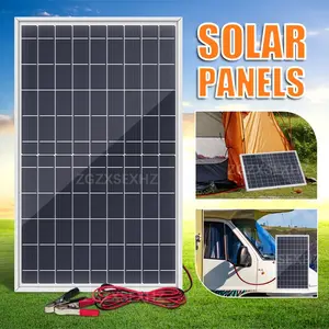 Portable Solar Panel with Controller, 1 Set 10W Solar Panel Charger, Outdoor Solar Panel Kit for Mobile Power, Camping, Hiking, Car, Boat, Phone, Monitoring