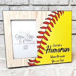 Softball Dad, Father's Day Gift, Frames for Dad, Picture frame, coaches gift, softball gifts, custom frame, youth sports, Father's Day Frame