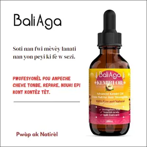 Lwil Kemiri BaliAga – Lwil Natirèl pou Cheve | Fè Cheve Grandi, Nouri Po Tèt, Repare Pwent Fann