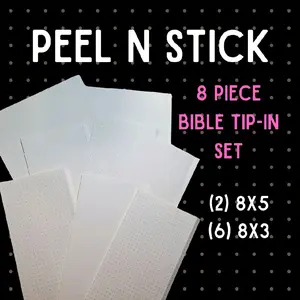 peel n stick Bible tip-in set Book Accessories