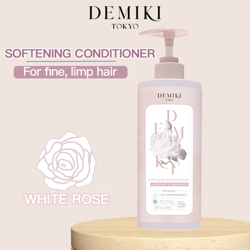 DEMIKI Hair Conditioner Hair Nourishing Treatment & Repairing Conditioner Deep Conditioning Conditioner For Dry Damaged Hair - White Rose 450ml Clean Haircare