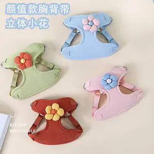 Small Dog Harness Leash Vest for Teddy Bichon Pomeranian Puppy Dog Walking Leash