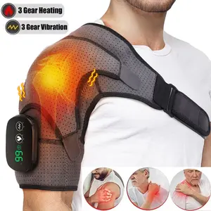 Shoulder Massager, USB Rechargeable 3-speed Heating Massage Shoulder Pad, Portable Shoulder Massage Equipment for Women & Men