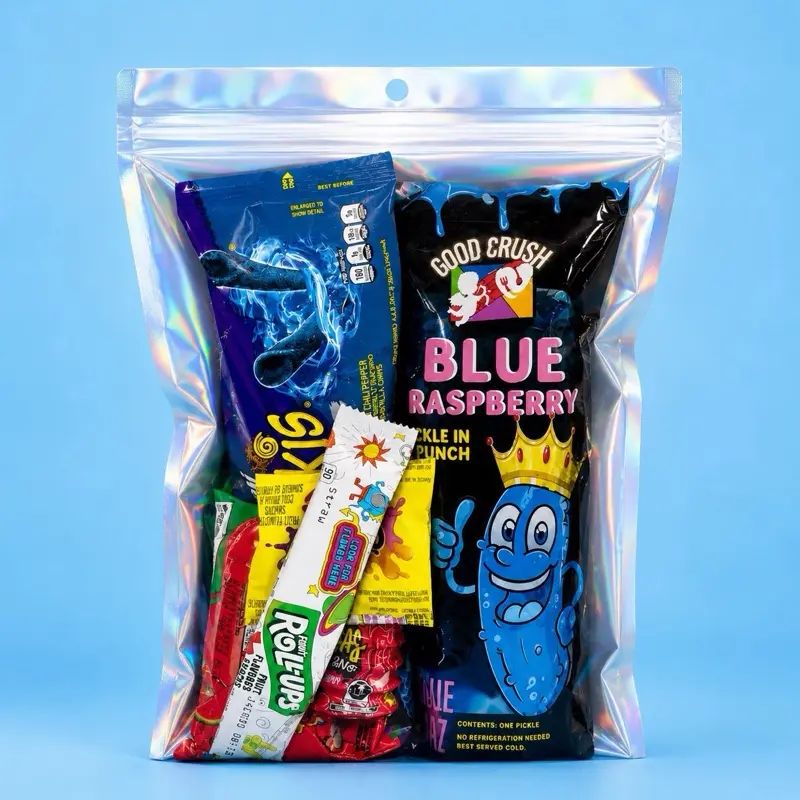 FOOD CRUSH BLUE RAZZ PICKLE KIT - CHAMOY TREATS CANDY FOOD CRUSH BLUE RAZZ PICKLE KIT - CHAMOY TREATS CANDY