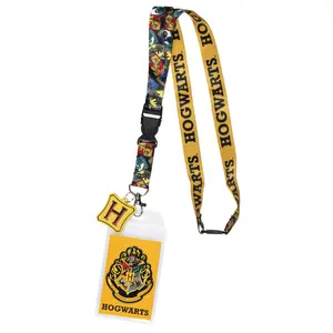 Harry Potter Hogwarts Lanyard With Metal Charm ID Card Holder and Collectible Sticker