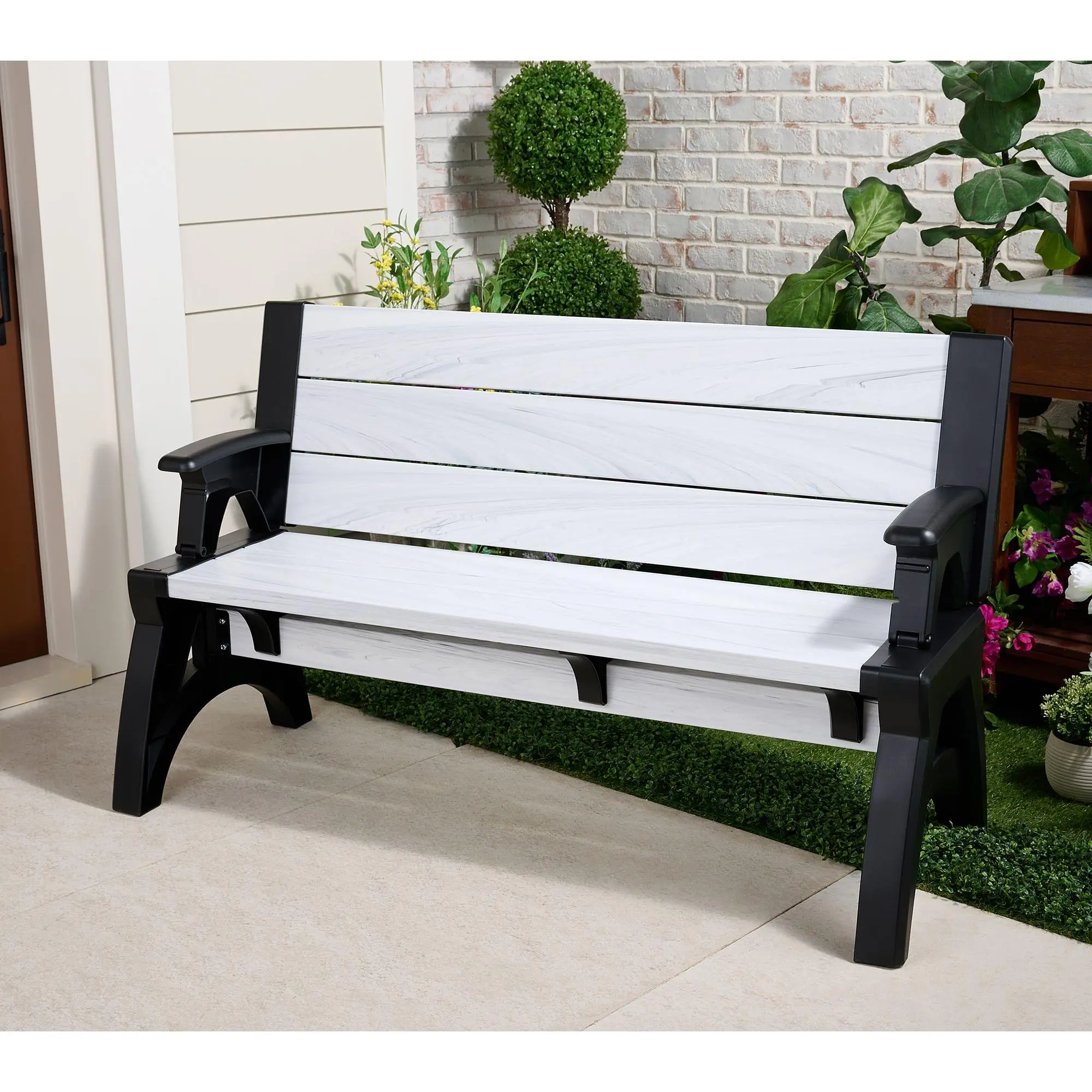 Convert-a-Bench Gen II XL Designer Series Bench-to-Table Modern Outdoor Patio Furniture Stool Chairs Convert-a-Bench Gen II XL Designer Series Bench-to-Table Modern Outdoor Patio Furniture Stool Chairs