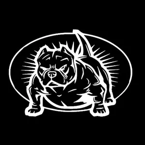 american bully bulldog dog vinyl decal sticker 5"