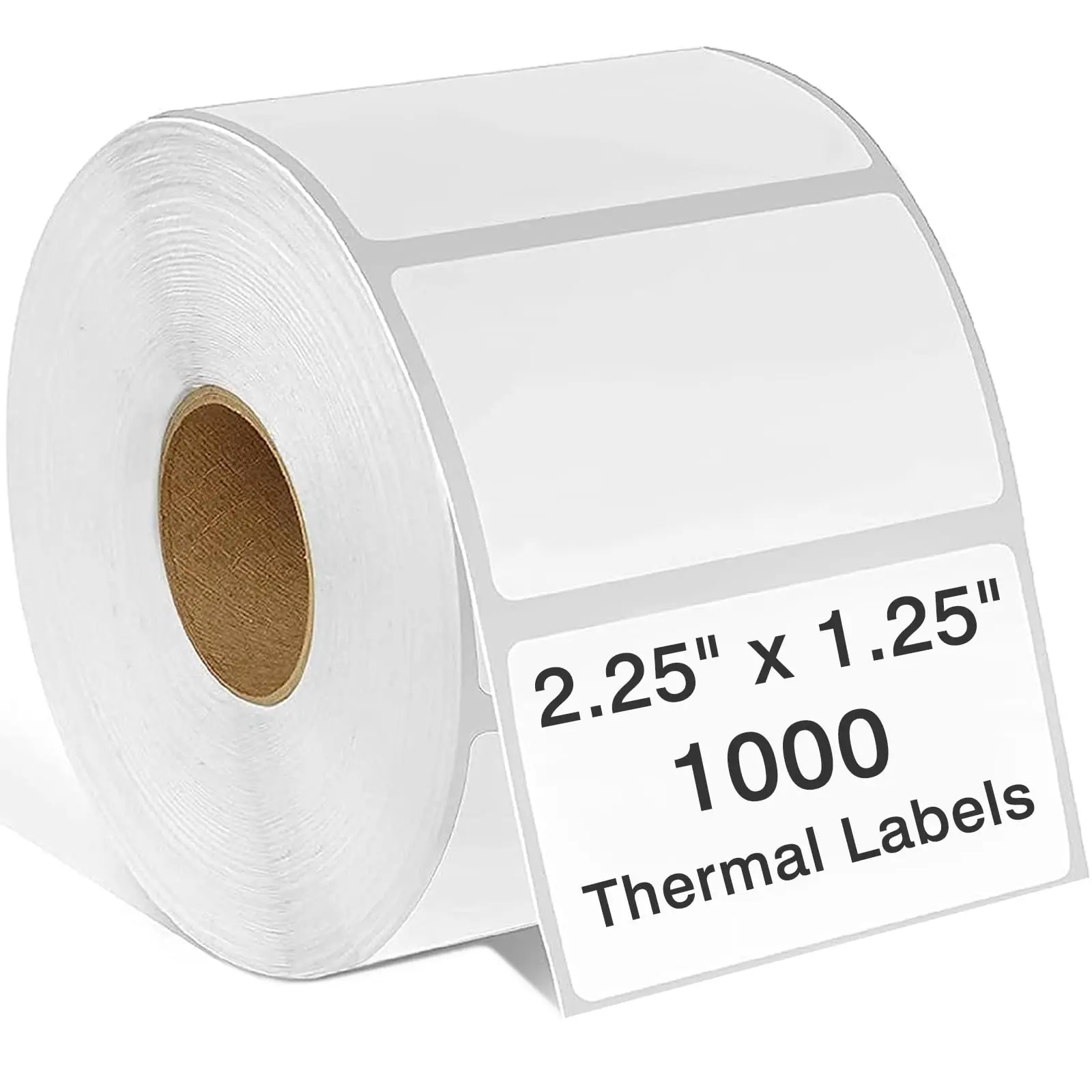 Thermal Labels 2-1/4 x 1-1/4, Adhesive Label Stickers 1000 Printer Papers for Barcode, FNSKU, Mailing, Shipping, Compatible with Zebra, Rollo and More Thermal Printer