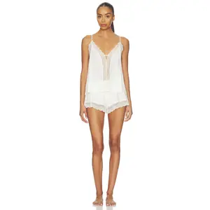 eberjey Lara Pajama Set in Ivory