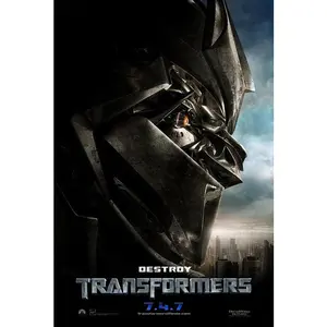 TRANSFORMERS - 13.5"x19.5" Original Promo Movie Poster 2007 DESTROY MINT