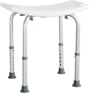 Shower Bench Anti-Slip Bathroom Bench Adjustable Bath Chair Ergonomic Chair with Suction Feet 150KG(330lb) Weight Capacity for Showers or Bathtubs