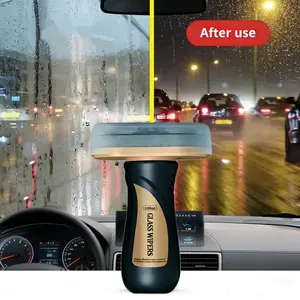 Glass Oil Film Remover for Car, Windshield Oil Film Remover, Removes Smudges, Rain Fog, Improve Clarity for Driving, Clear Vision Glass Cleaner Tool (100ML)