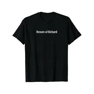 Retro Beware Caution Richard Short Sleeve T-Shirt