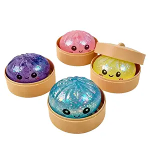 Huge Surprise Glitter Dumpling Mystery Bun Fidget Toy Soft TPR Material Stress Relief Gift for Children Perfect for Valentine's Day & Easter Mystery Bun Fidget Toy Soft  Stress Relief Sensory Toy | Perfect for Kids Gift Exchanges,Easter & Spring Basket
