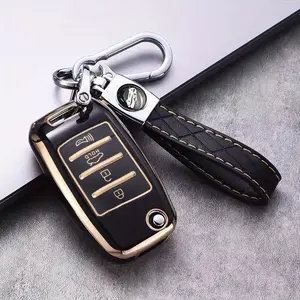 Premium TPU key fob cover for Kia Sorento, Optima, soul, Sportage, Niro & Forte-durable flip key protector shell Car Vehicle
