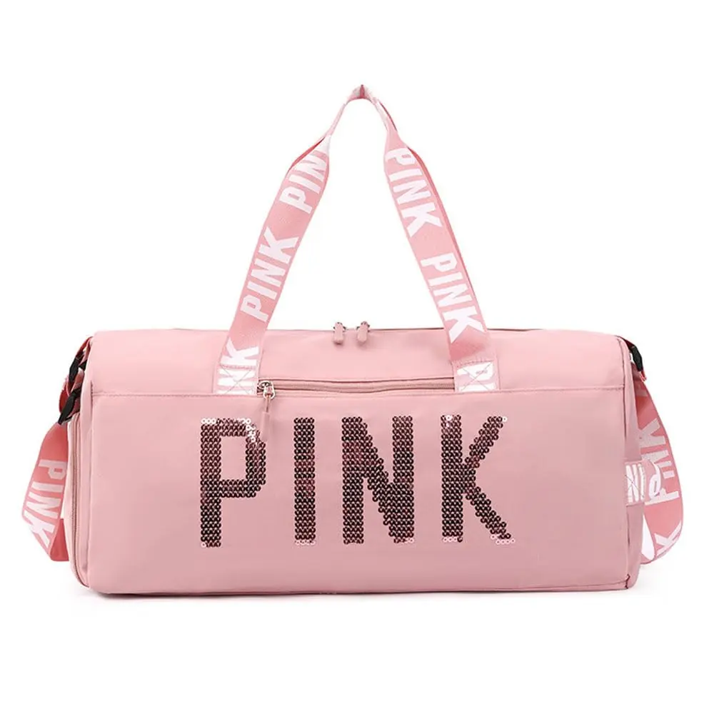 Large Duffle Bag For Women, Sports Duffel Bag for Gym with Wet Pocket & Shoe Compartment, Overnight Weekender Travel Bag
