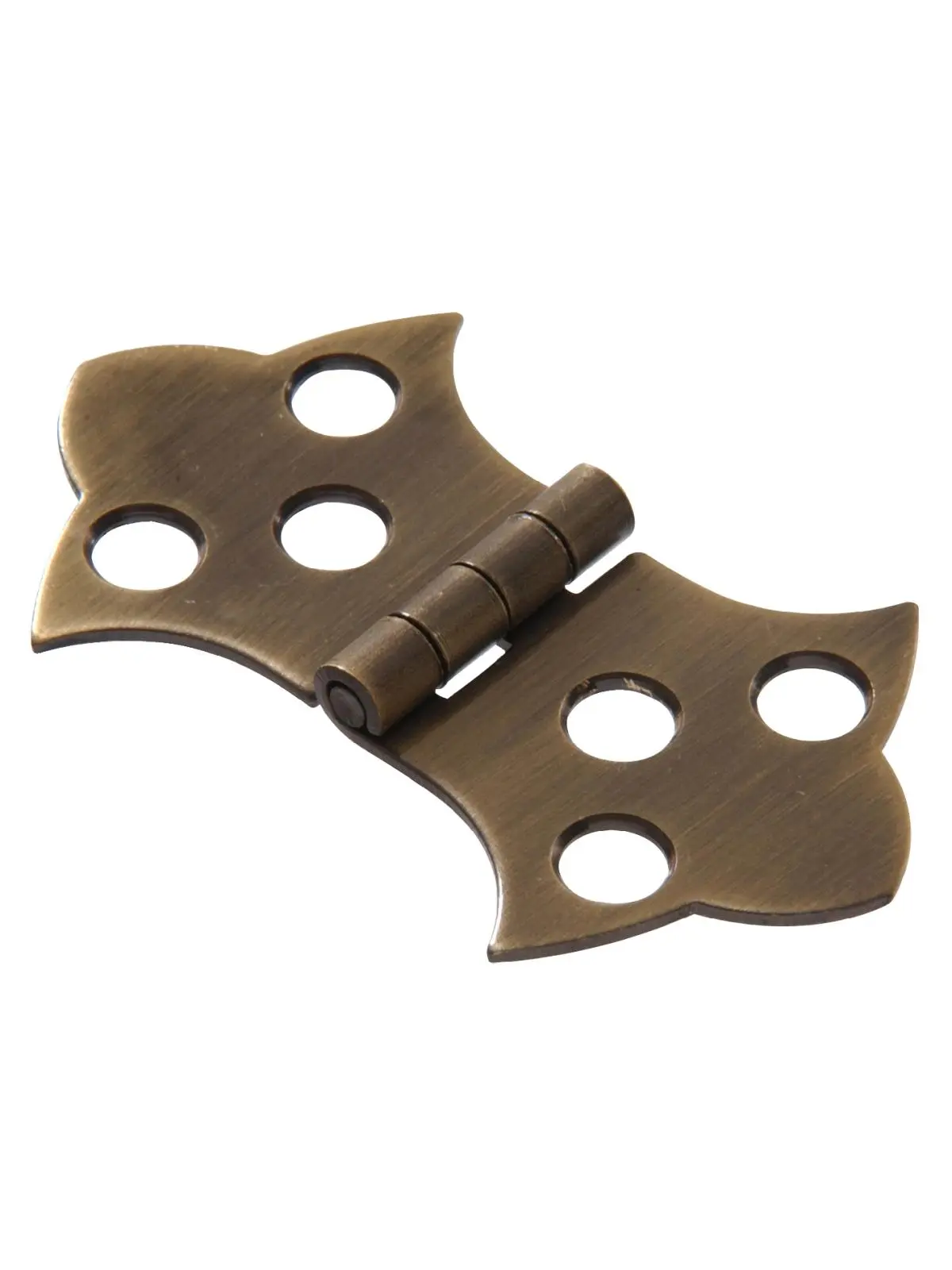 Hillman Group 851591 Solid Brass Decorative Hinges - Brass Surface, Antique Look, 1.68 in (1-11/16 x 3-1/16 in), 2 Hinges/Carded, Brilliant Designs, Garden & Door Hardware Tools