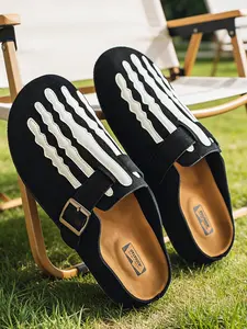 Spring Summer New Men's Half-Enclosed Sandals, Soft Skin-Friendly Material, Lightweight Design for Indoor Relaxation & Outdoor Walks