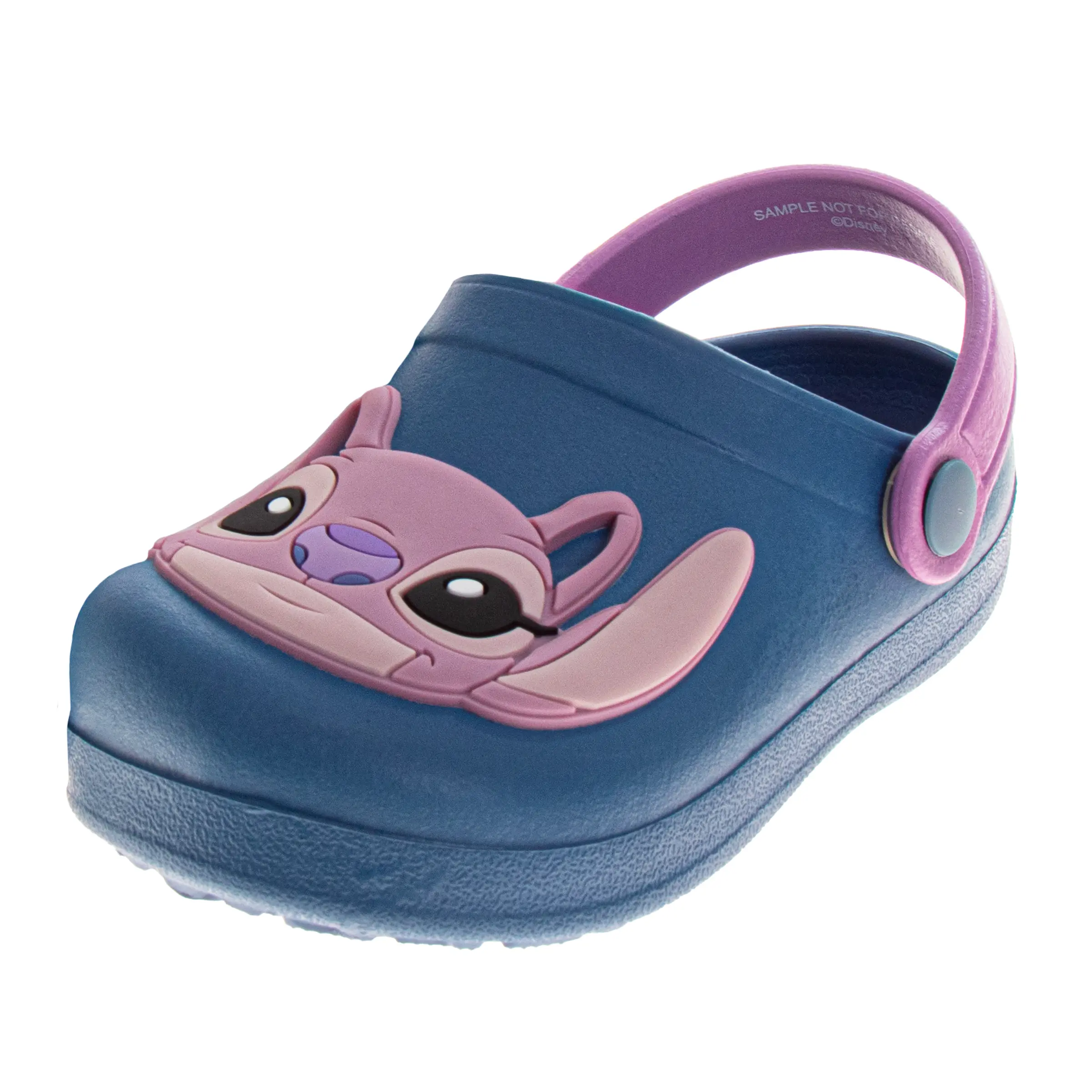 JOSMO KIDS Toddler Girls' Stitch and Angel Synthetic Clogs, Round Toe Slip-On with Back Strap, Slip-Resistant for Pool & Casual Wear