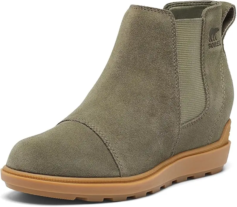 Sorel Women's Evie II Chelsea Boot, Waterproof Suede Leather Ankle Shoe, Essential Fall & Winter Footwear, Water Proof, Multicolor