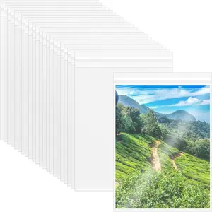 100PCS 8.5 x 11 Inch Self Sealing Resealable Clear Cellophane Bags, Clear Plastic Sleeves for Paper, Artwork, Photo Mats, Comic, Magazine Page Protectors