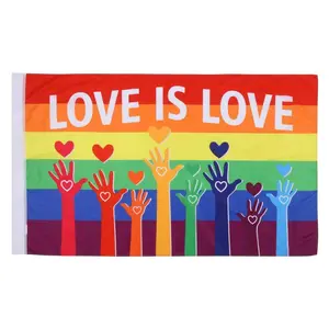 Gay Pride Love Is Love Flag