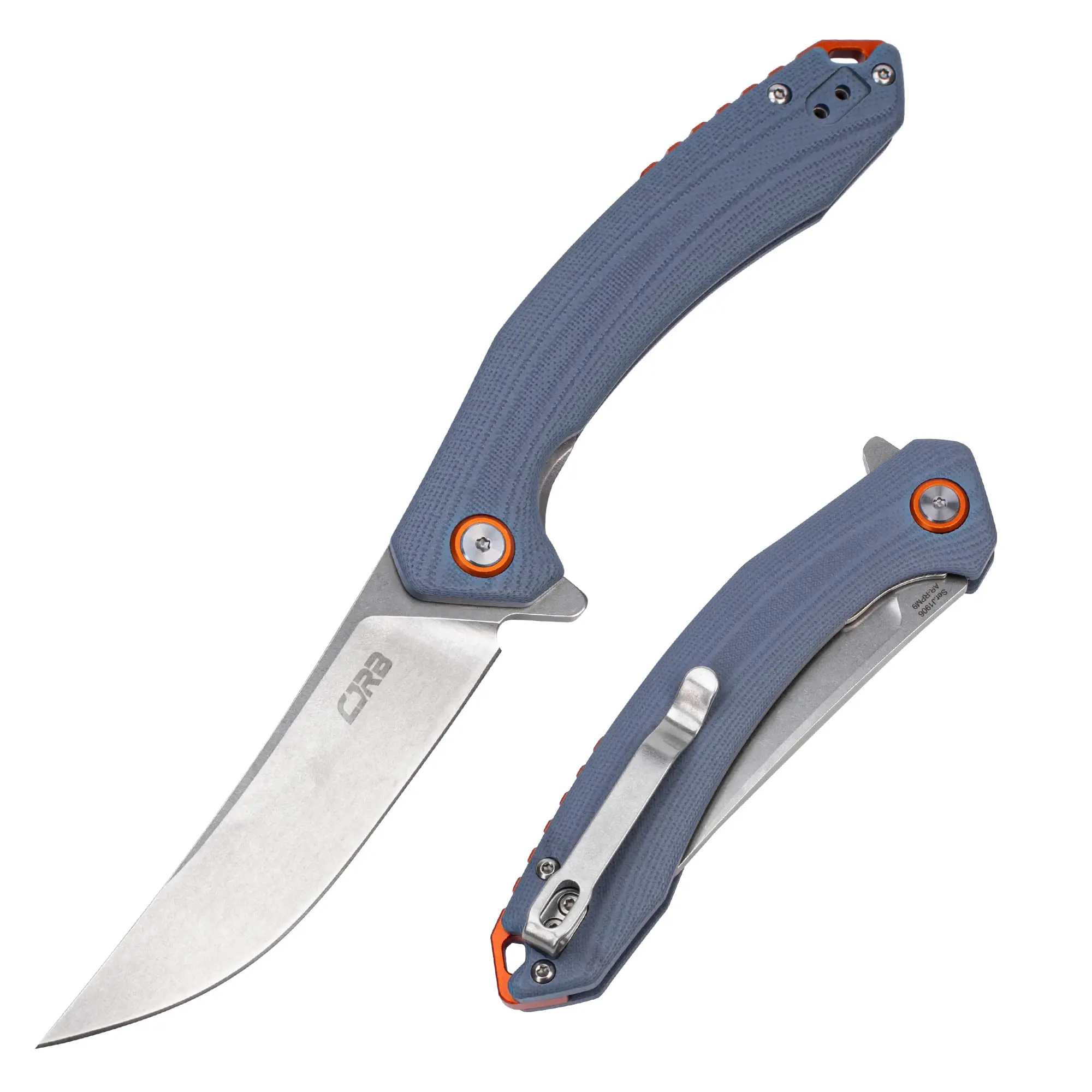 Cjrb Gobi Tool Knife J1906 AR-RPM9 Steel Blade G10 Handle Folding Knives, Stainless Steel Pocket knife for Man, Camping and Emergency Survival Gear fathersdaygift,father'sdaygifts