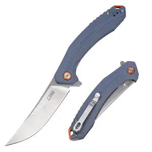 Cjrb Gobi Tool Knife J1906 AR-RPM9 Steel Blade G10 Handle Folding Knives, Stainless Steel Pocket knife for Man, Camping and Emergency Survival Gear