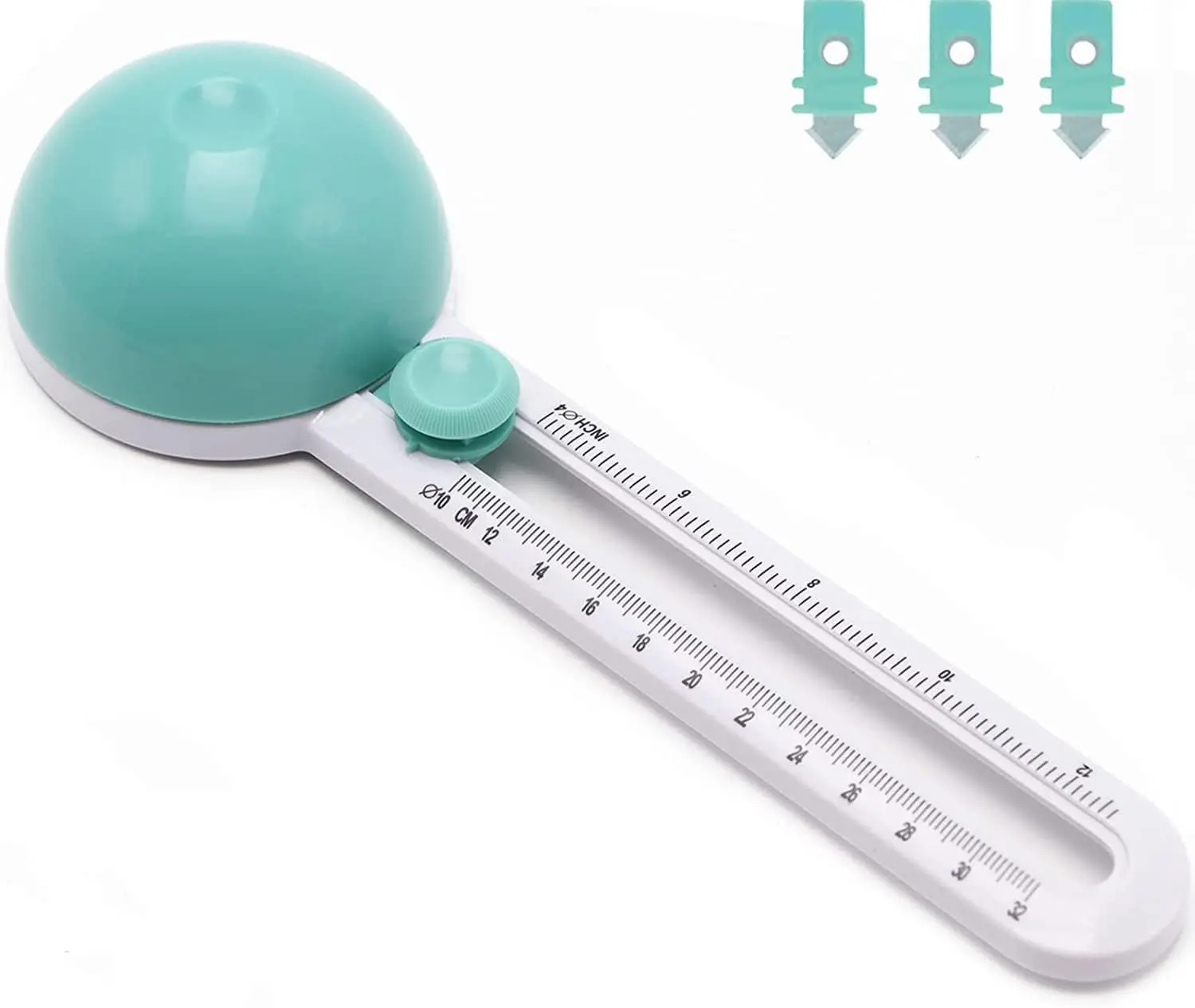 1pc Circle Cutter, Portable Paper Cutter Punch, Manual Sliding Paper Cutter, Card Photo Cutting Tool, Adjustable Round Cutting Size, Office Supplies Student Stationery Cutting Tool, ABS Material