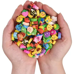300PCS Mini Cute Pencil Erasers for Kids,Animals and Fruits Erasers Bulk for Back to School Gift(Animals and Fruits, Small)
