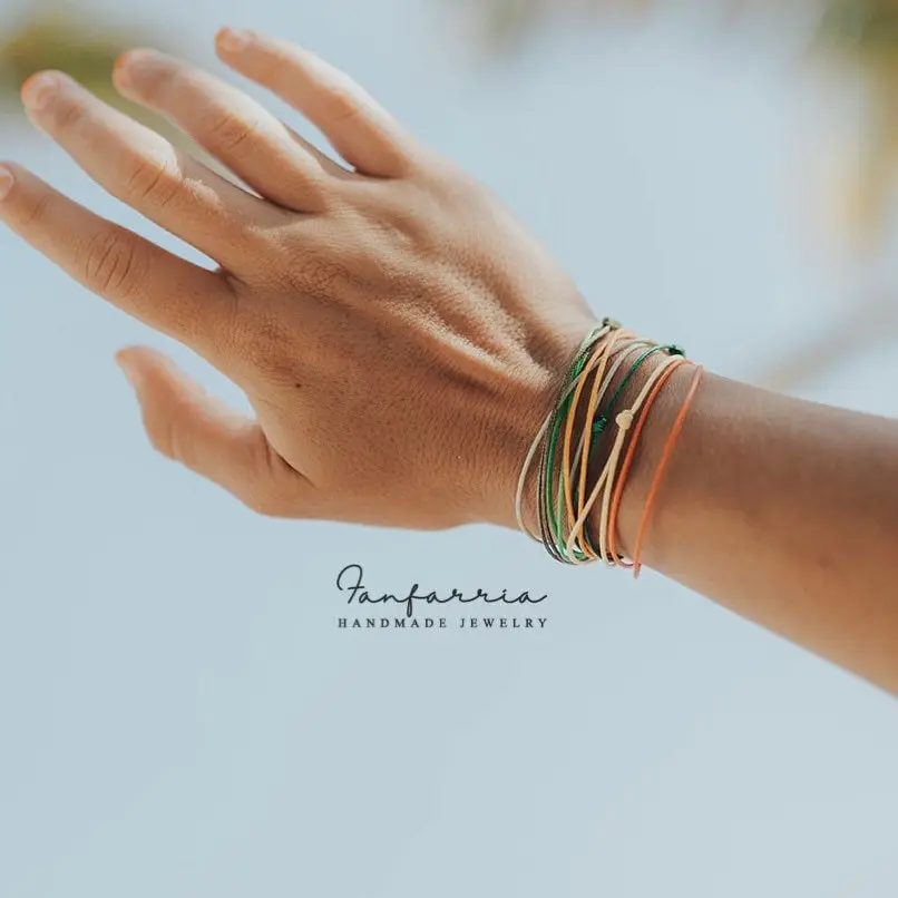 Minimalist 1mm Stackable Bracelet - Bracelet Stacking Accessory, Multiple Color Options
