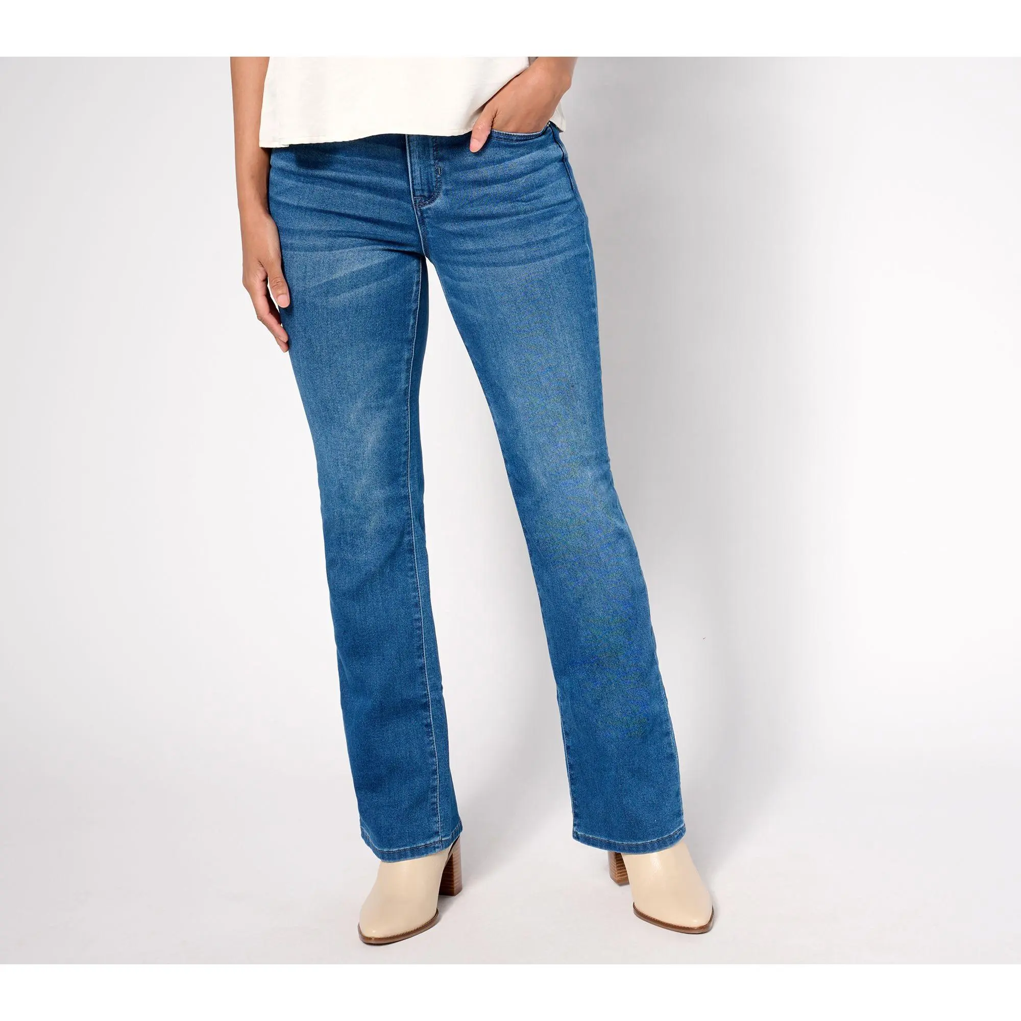 nicole by Nicole Miller Petite Dream Denim Bootcut Jean