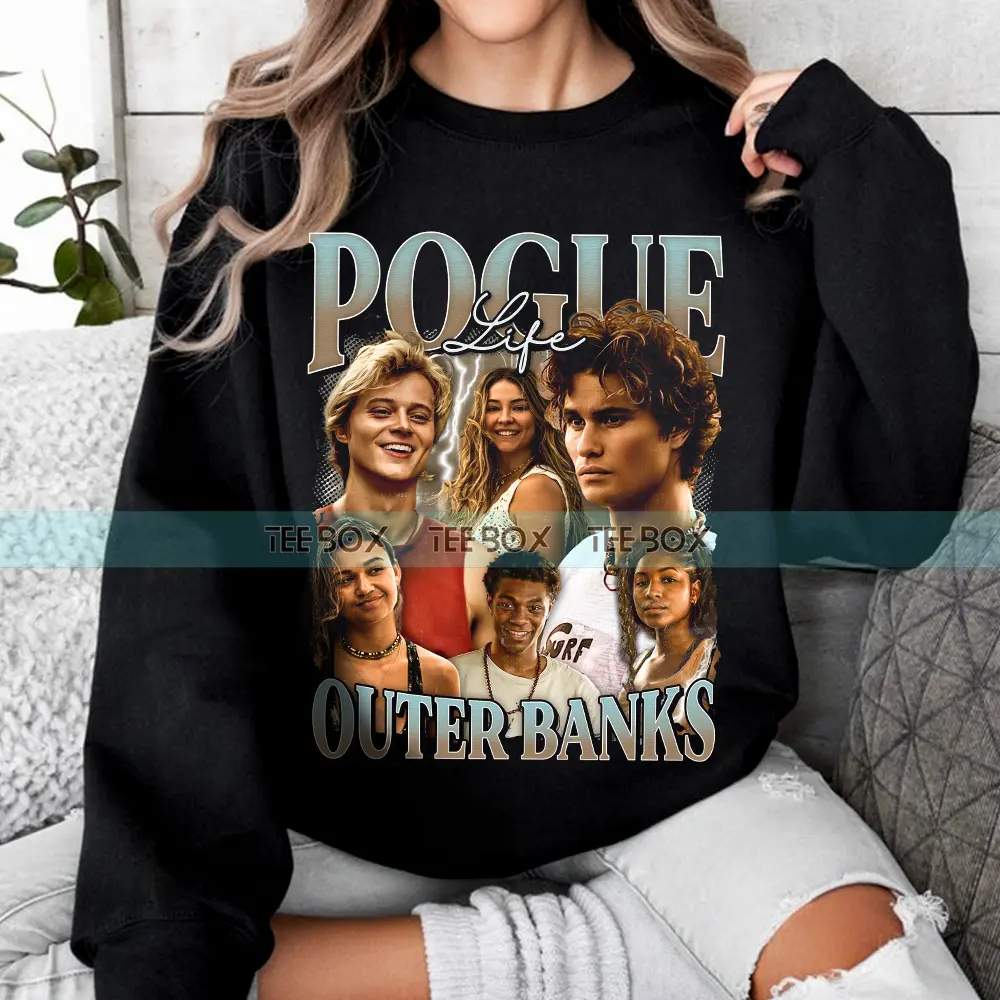 The Pogues Shirt, Pogue Life Outer Banks Characters Shirt, JJ John B Kie Pope Sarah Cleo P4L Shirt, OBX season 4 Cotton Shirt, Gift For Fan